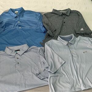 Four Men’s Golf Polo Golf Shirts XXL